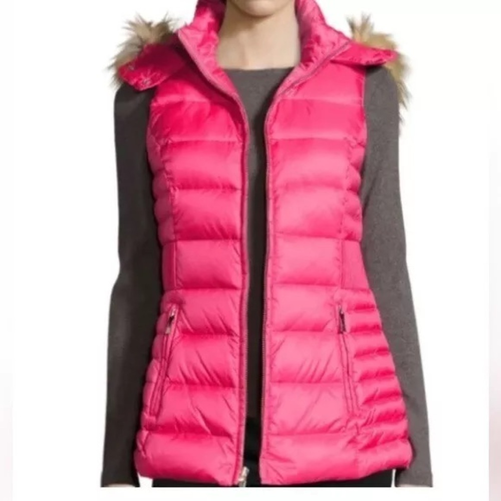 Kate Spade Pink Down Packable Puffer Vest